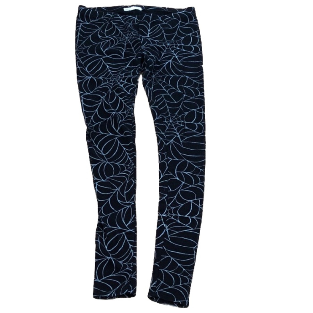 Grayson Threads Black Spiderweb Halloween Sleep Leggings Size XS